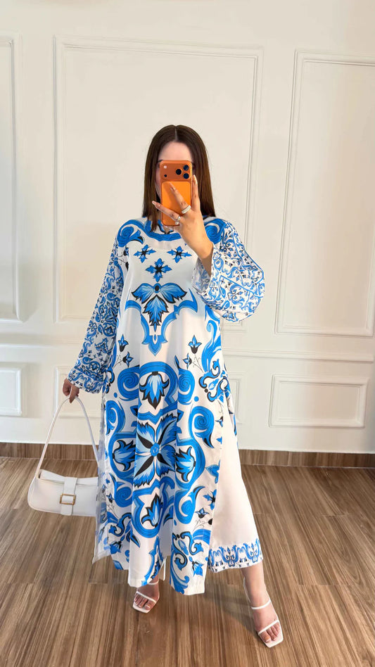 HANIA AMIR VIRAL KAFTAN -UNSTICHED 2pcs CO-ORD-SETS