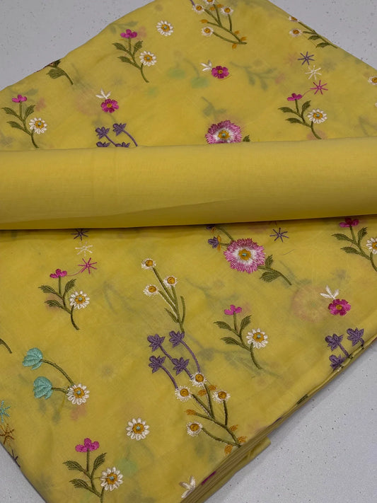 Pure lawn embroidered 2pcs