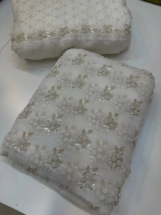 SOFT CHIFFON FINE PEARLS 3PEC (off-white)