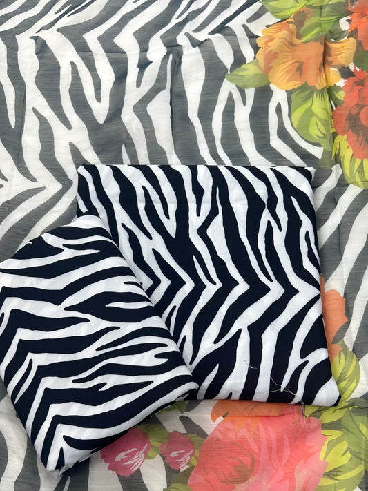 PRINTED SWISS LAWN 3PCS (zebra)