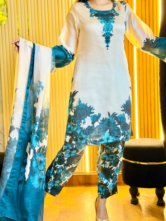 DIGITAL PRINT SHALMOZE SILK 3pcs(adan-libas zink)