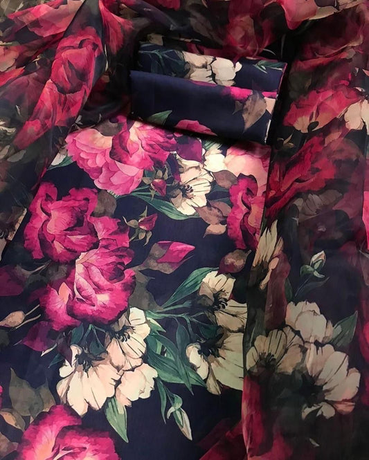 PRINTED SWISS LAWN 3PCS (NEAVY FLORAL)