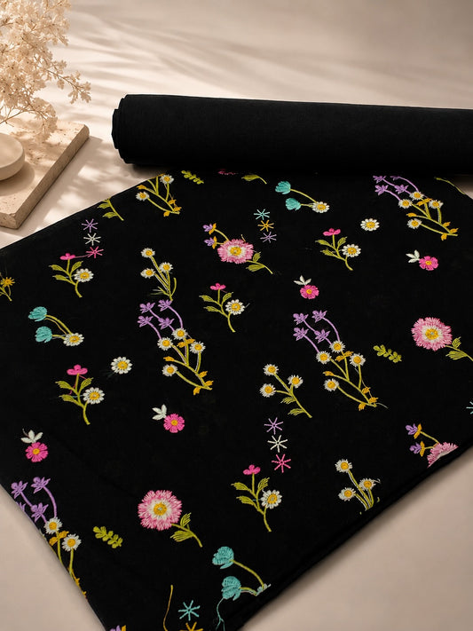 Pure lawn embroidered 2pcs