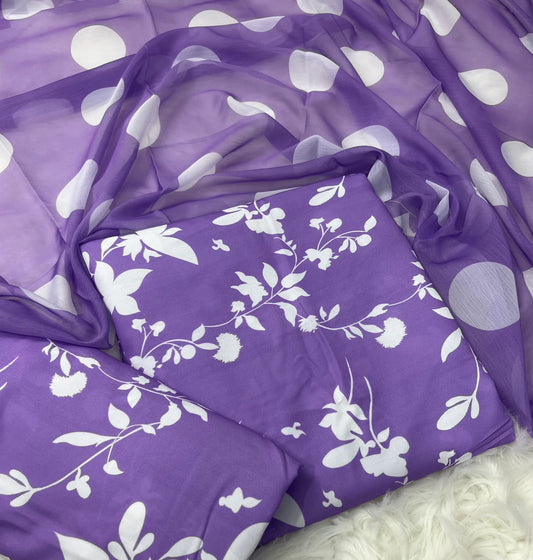PRINTED SWISS LAWN 3PCS (kasni)
