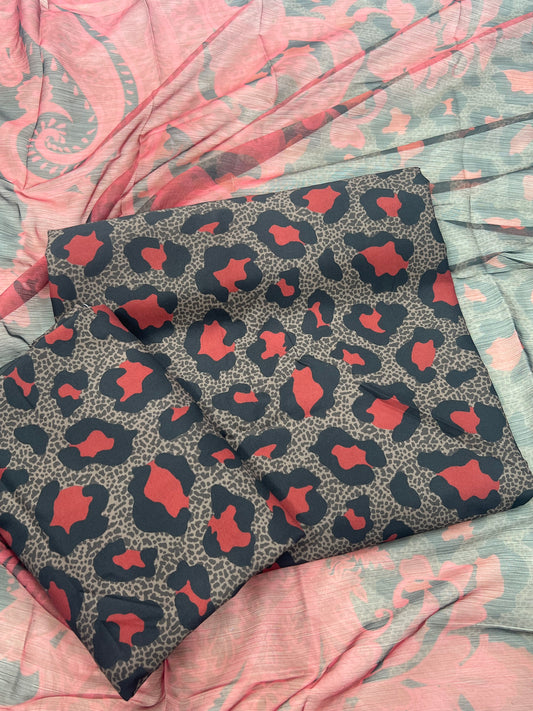 PRINTED SWISS LAWN 3PCS (b-leopard)